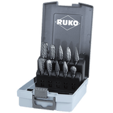 RUKO Rotary Burrs 10 Piece Set