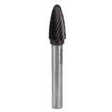 Tungsten carbide rotary burrs shape F ball nose tree (TiCN)